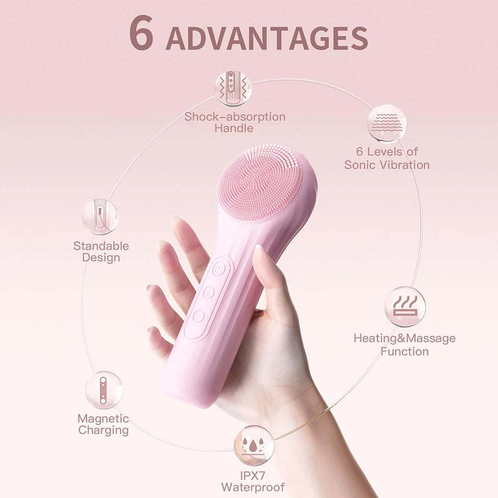 Sonic Waterproof Facial Cleansing Brush Zexa store