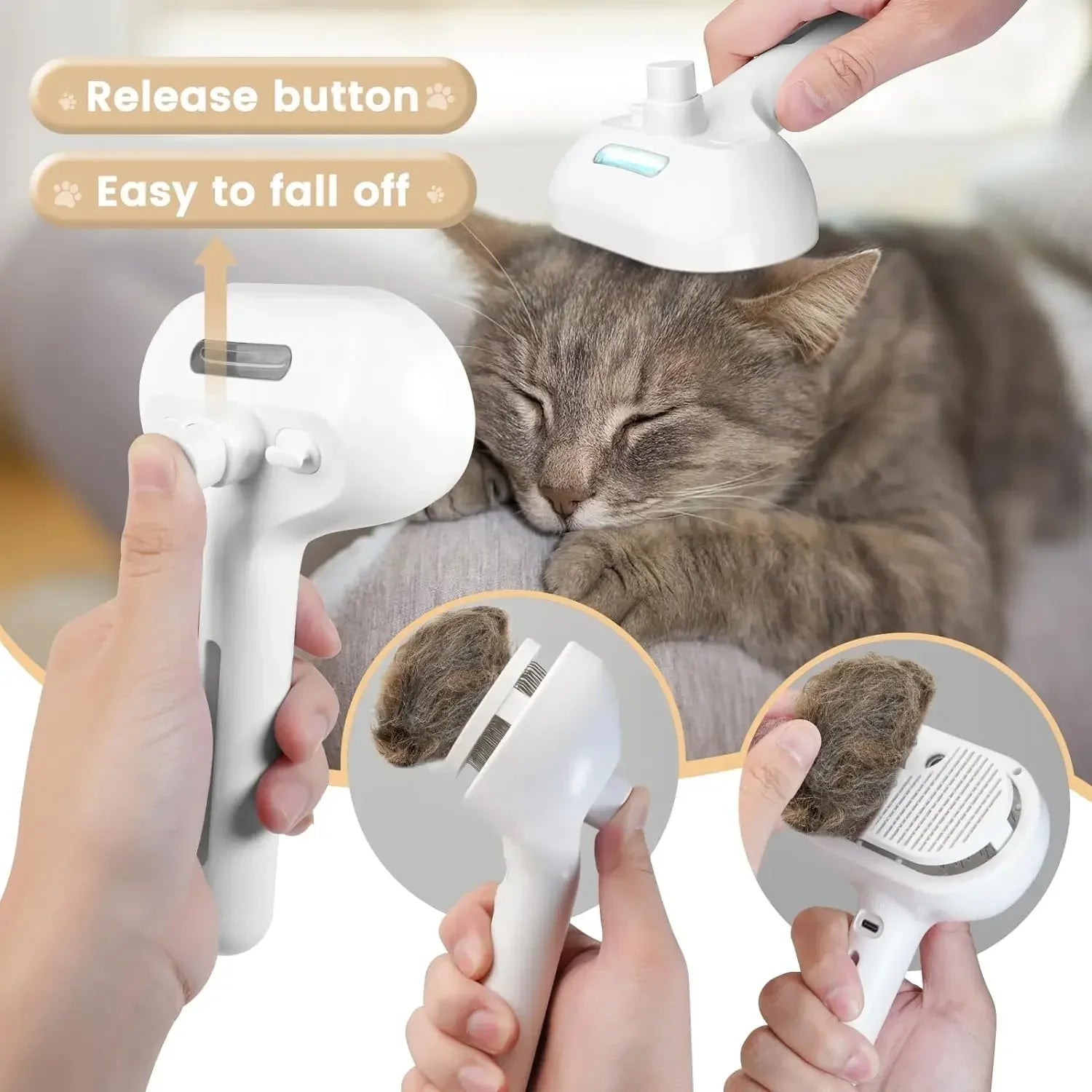 Pet Steam Grooming Comb Zexa store